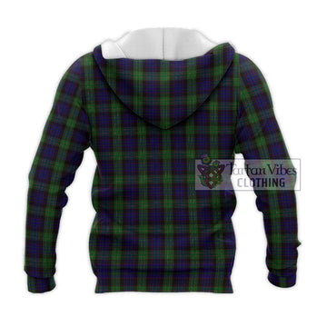 Nicolson Green Hunting Tartan Knitted Hoodie with Family Crest DNA In Me Style