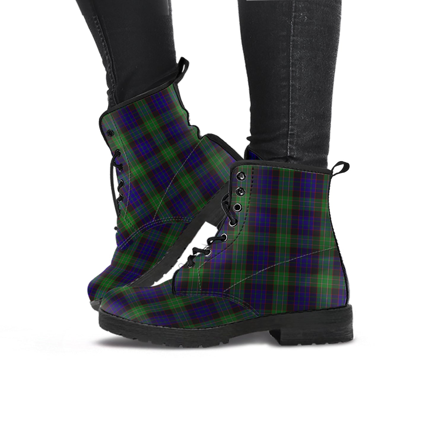 nicolson-green-hunting-tartan-leather-boots