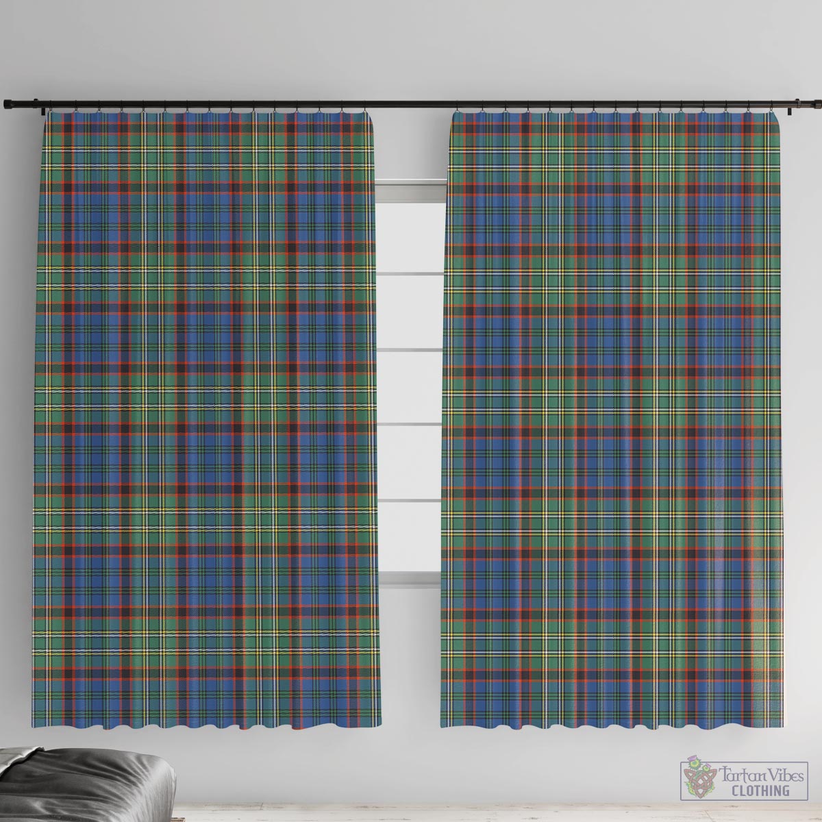 Nicolson Hunting Ancient Tartan Window Curtain