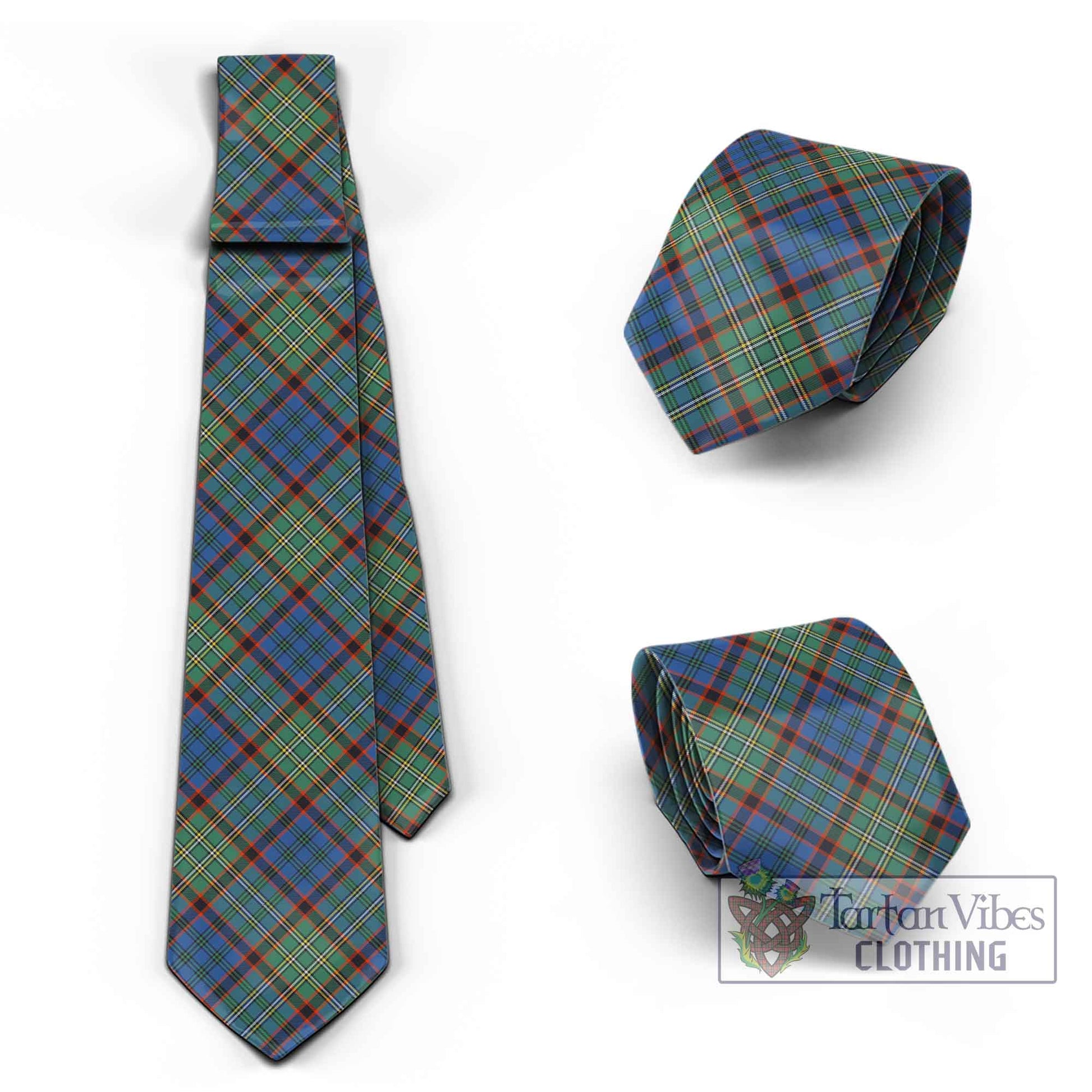 Tartan Vibes Clothing Nicolson Hunting Ancient Tartan Classic Necktie Cross Style