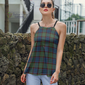 Nicolson Hunting Ancient Tartan Loose Halter Neck Camisole