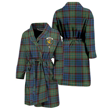 Nicolson Hunting Ancient Tartan Bathrobe with Family Crest