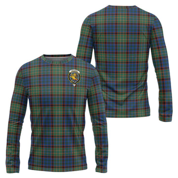 Nicolson Hunting Ancient Tartan Long Sleeve T-Shirt with Family Crest