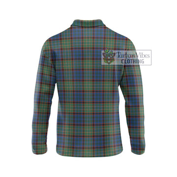 Nicolson Hunting Ancient Tartan Long Sleeve Polo Shirt with Family Crest DNA In Me Style