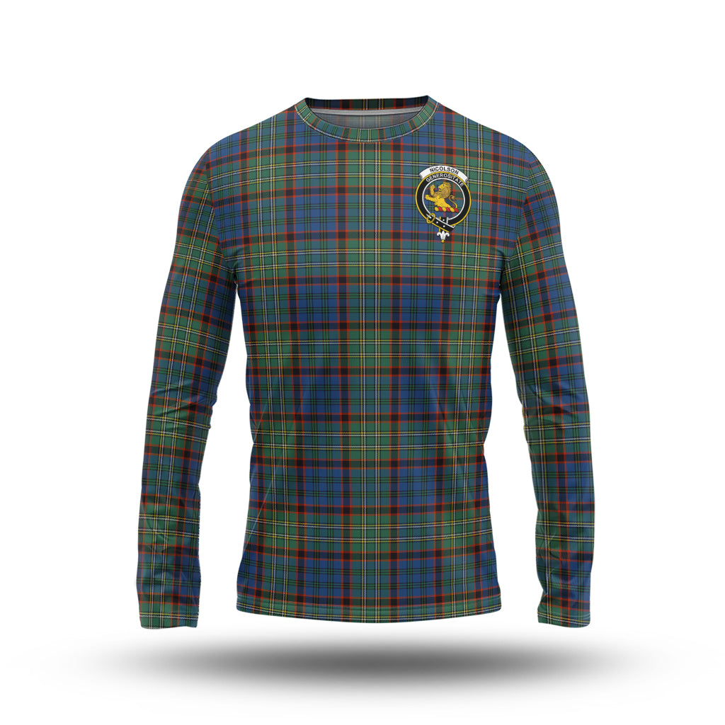 nicolson-hunting-ancient-tartan-long-sleeve-t-shirt-with-family-crest