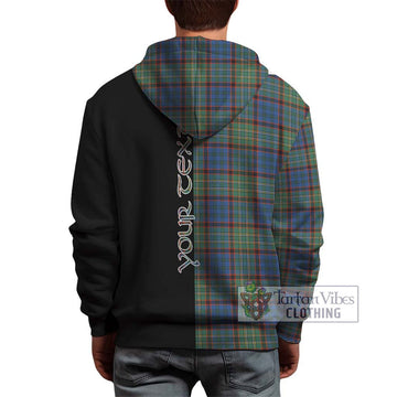 Nicolson Hunting Ancient Tartan Hoodie with Family Crest and Half Of Me Style