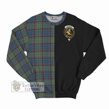 Nicolson Hunting Ancient Tartan Sweatshirt with Family Crest and Half Of Me Style