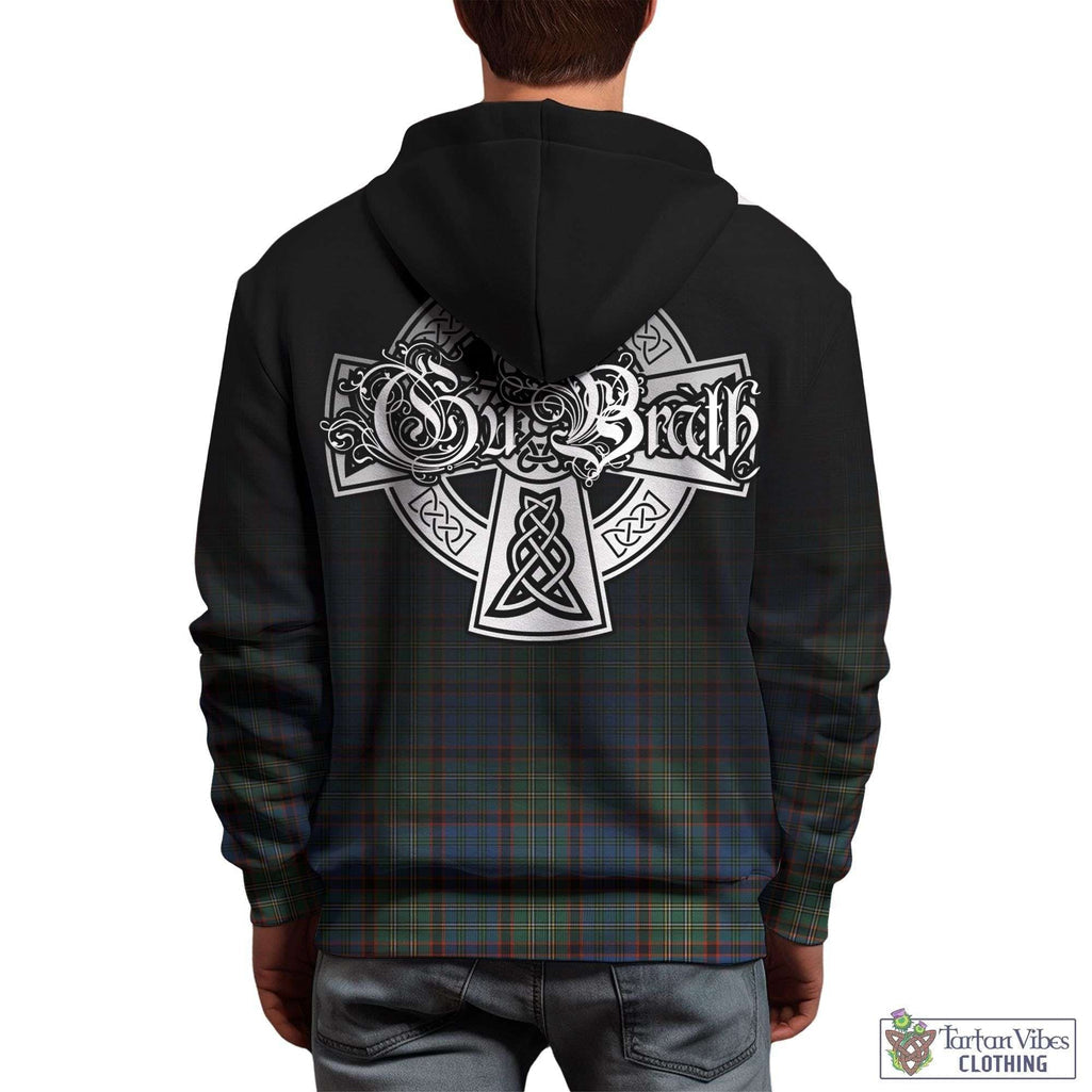 Tartan Vibes Clothing Nicolson Hunting Ancient Tartan Hoodie Featuring Alba Gu Brath Family Crest Celtic Inspired