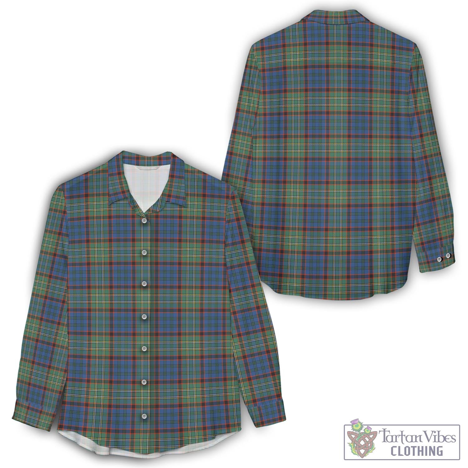 Nicolson Hunting Ancient Tartan Womens Casual Shirt