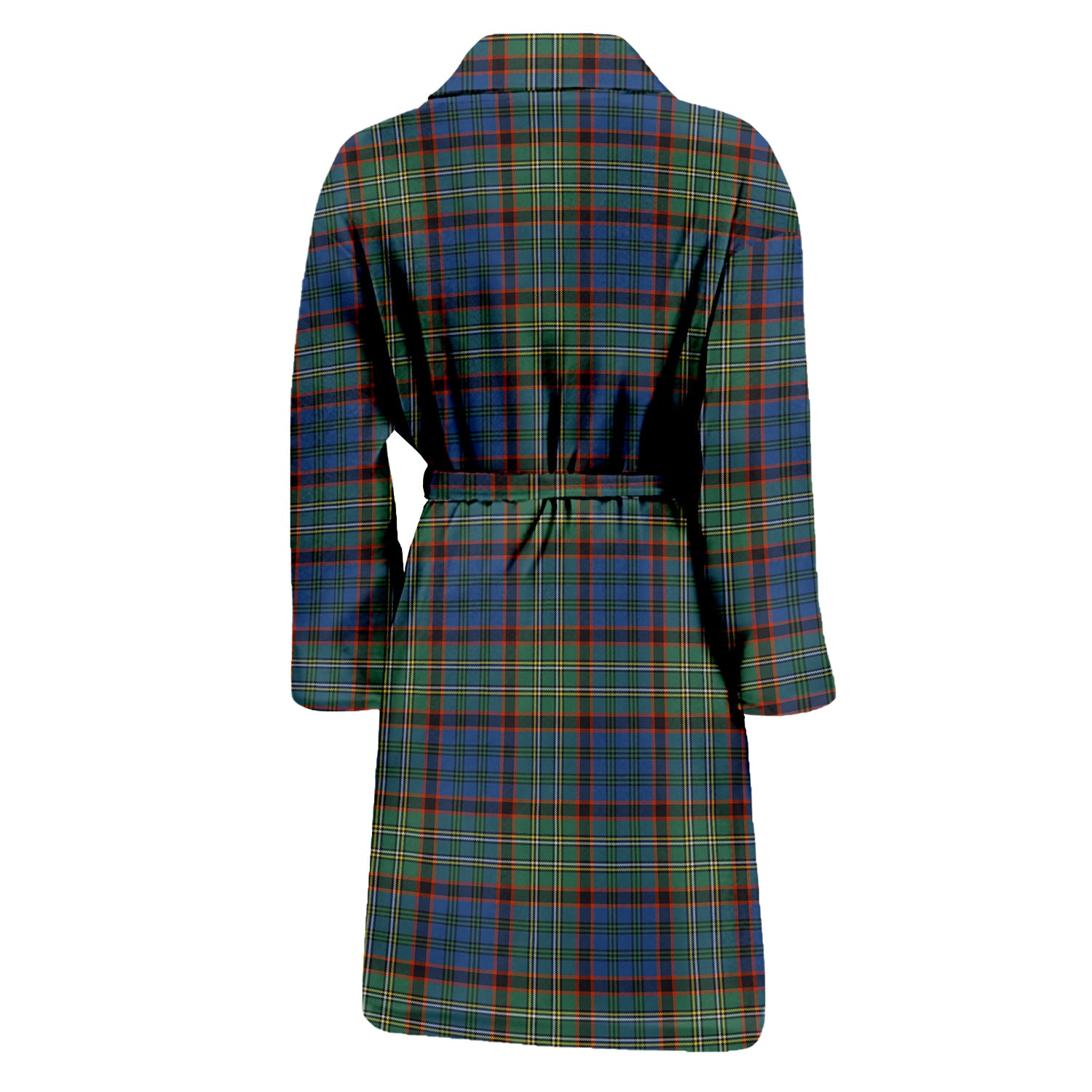 Nicolson Hunting Ancient Tartan Bathrobe with Family Crest - Tartan Vibes Clothing