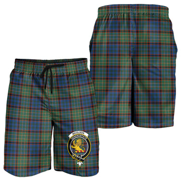 Nicolson Hunting Ancient Tartan Mens Shorts with Family Crest