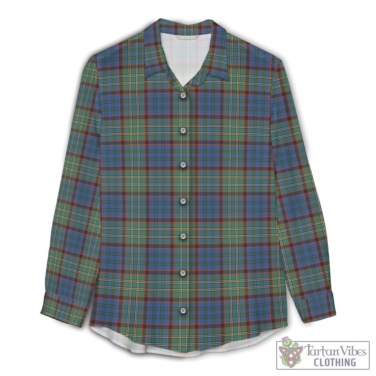 Nicolson Hunting Ancient Tartan Womens Casual Shirt