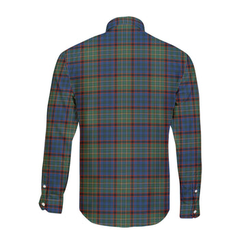 Nicolson Hunting Ancient Tartan Long Sleeve Button Up Shirt with Family Crest