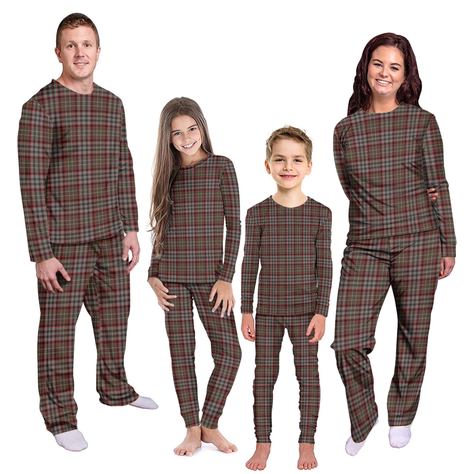 Nicolson Hunting Weathered Tartan Pajamas Family Set Kid - Tartan Vibes Clothing