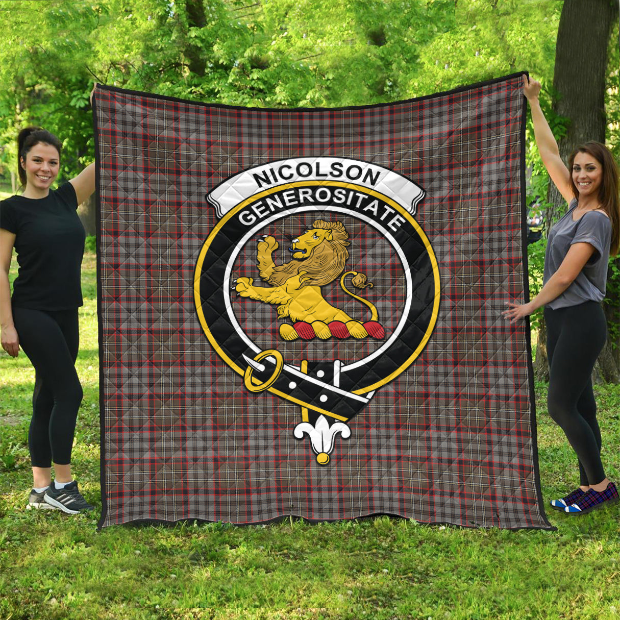 nicolson-hunting-weathered-tartan-quilt-with-family-crest