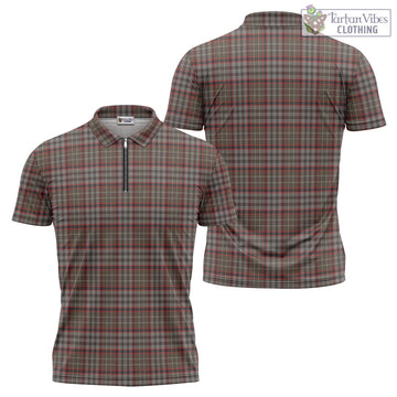 Nicolson Hunting Weathered Tartan Zipper Polo Shirt