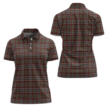 Nicolson Hunting Weathered Tartan Polo Shirt For Women