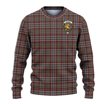 Nicolson Hunting Weathered Tartan Ugly Sweater with Family Crest