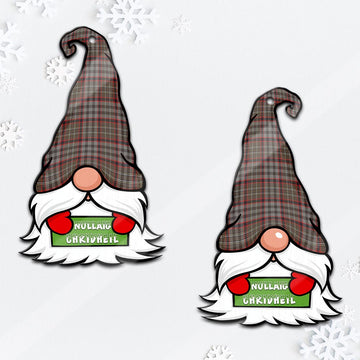 Nicolson Hunting Weathered Gnome Christmas Ornament with His Tartan Christmas Hat