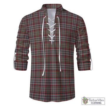 Nicolson Hunting Weathered Tartan Men's Scottish Traditional Jacobite Ghillie Kilt Shirt