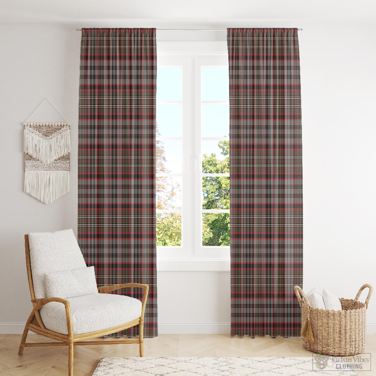 Nicolson Hunting Weathered Tartan Window Curtain