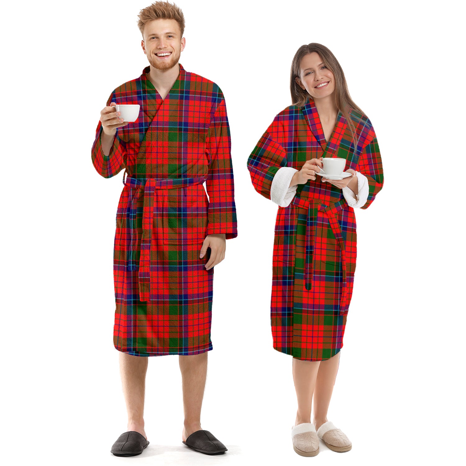 Nicolson Modern Tartan Bathrobe Unisex S - Tartan Vibes Clothing