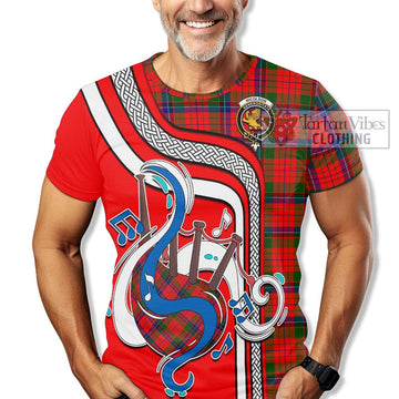 Nicolson Modern Tartan T-Shirt with Epic Bagpipe Style