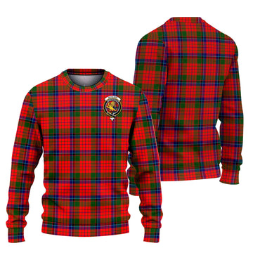 Nicolson Modern Tartan Ugly Sweater with Family Crest