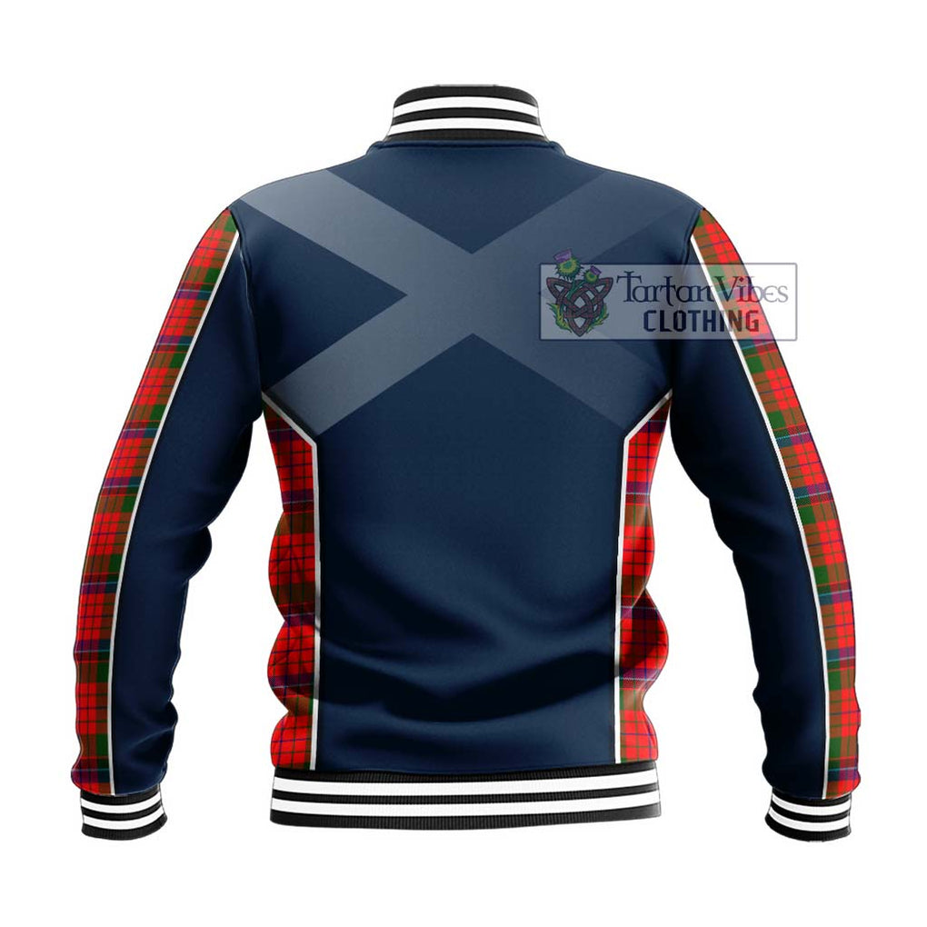 Nicolson Modern Tartan Baseball Jacket with Family Crest and Lion Rampant Vibes Sport Style - Tartan Vibes Clothing