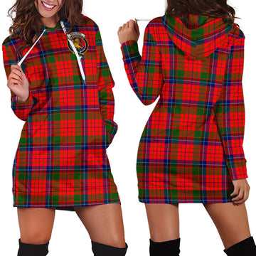 Nicolson Modern Tartan Hoodie Dress with Family Crest