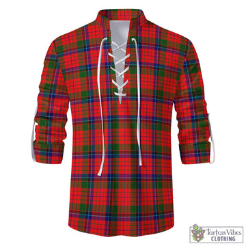 Nicolson Modern Tartan Men's Scottish Traditional Jacobite Ghillie Kilt Shirt