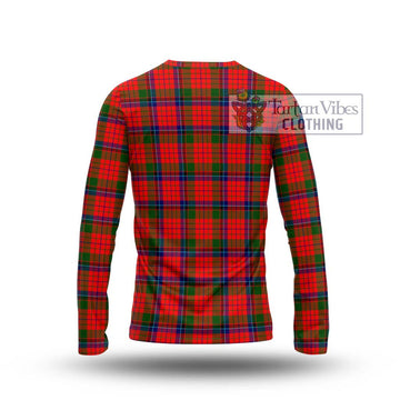 Nicolson Modern Tartan Long Sleeve T-Shirt with Family Crest DNA In Me Style