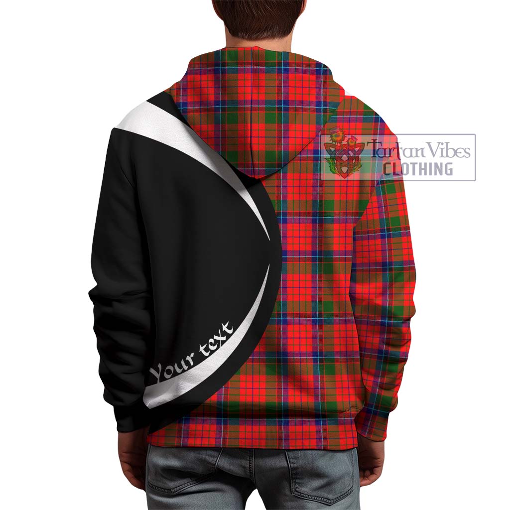 Nicolson Modern Tartan Hoodie with Family Crest Circle Style - Tartan Vibes Clothing