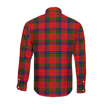 Nicolson Modern Tartan Long Sleeve Button Up Shirt with Family Crest