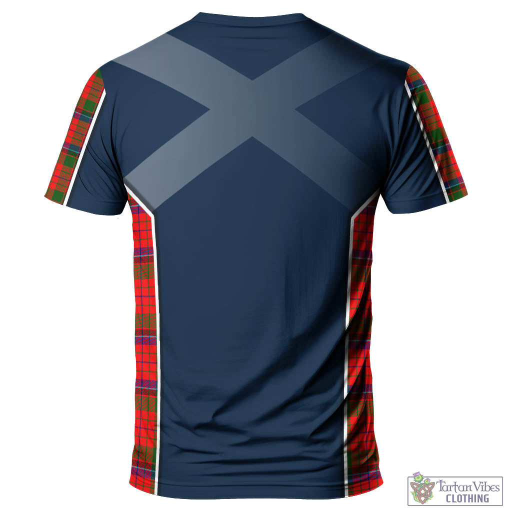 Tartan Vibes Clothing Nicolson Modern Tartan T-Shirt with Family Crest and Lion Rampant Vibes Sport Style