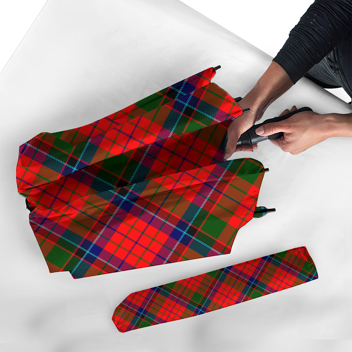 Nicolson Modern Tartan Umbrella - Tartanvibesclothing