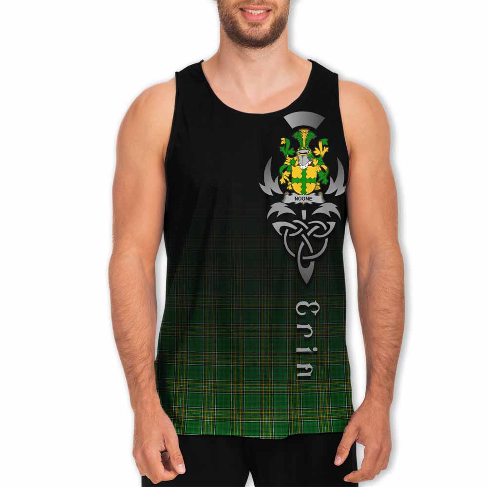 Noone Irish Clan Men's Tank Top with Coat of Arms Erin Go Bragh Celtic Inspired Men - Tartan Vibes Clothing