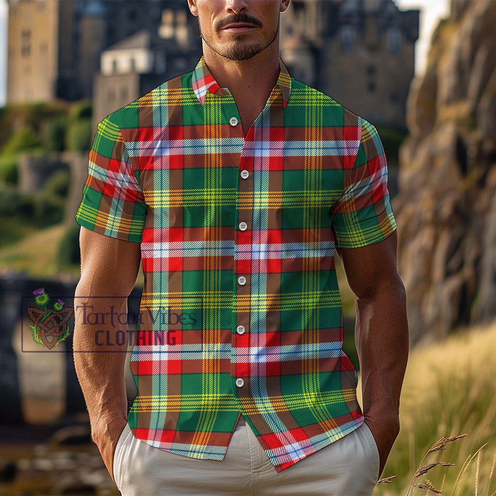 Northwest Territories Canada Tartan Cotton Hawaiian Shirt Adult - Tartanvibesclothing Shop