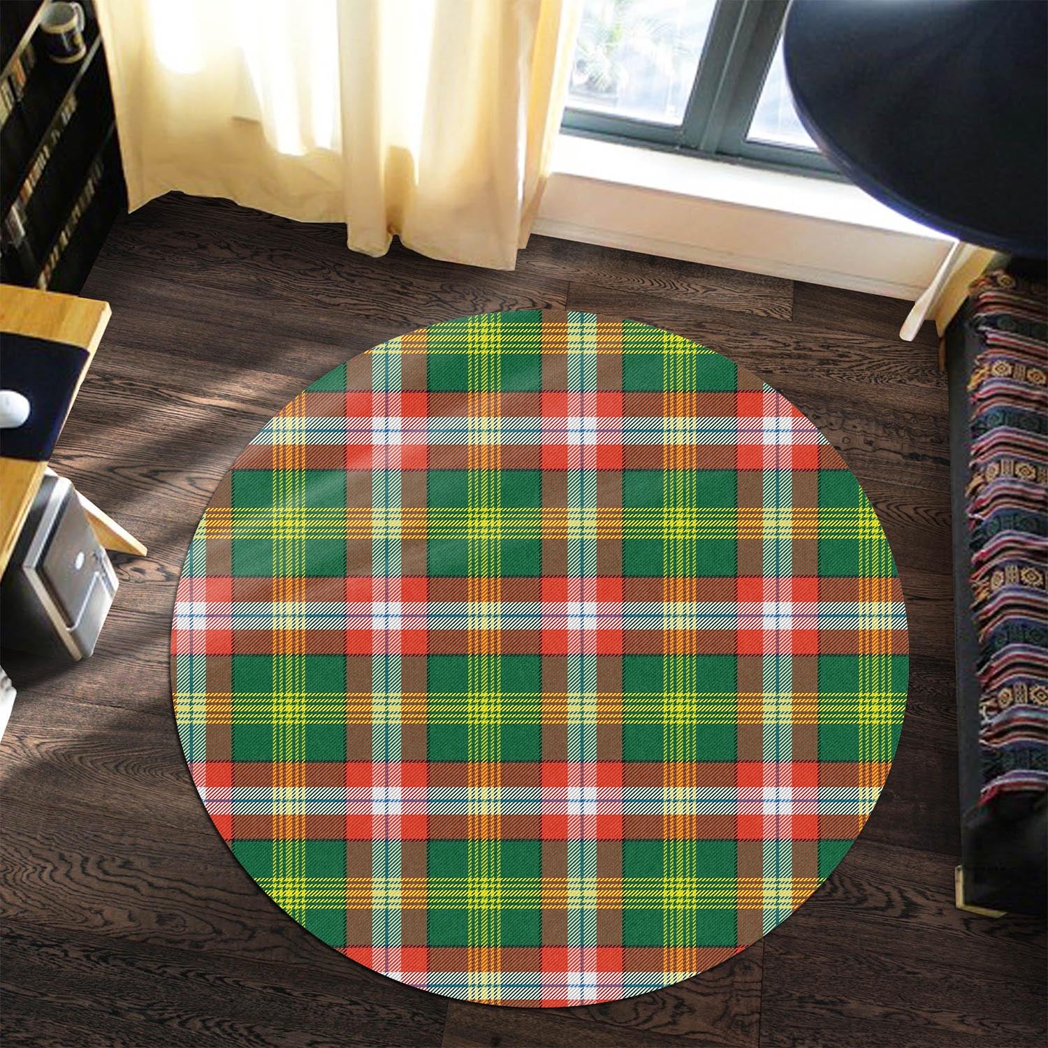 northwest-territories-canada-tartan-round-rug