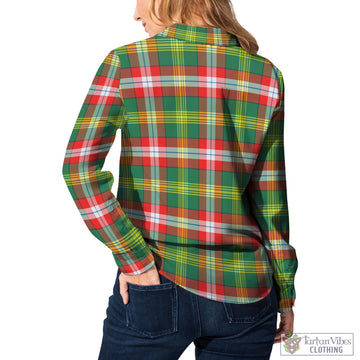 Northwest Territories Canada Tartan Women's Casual Shirt