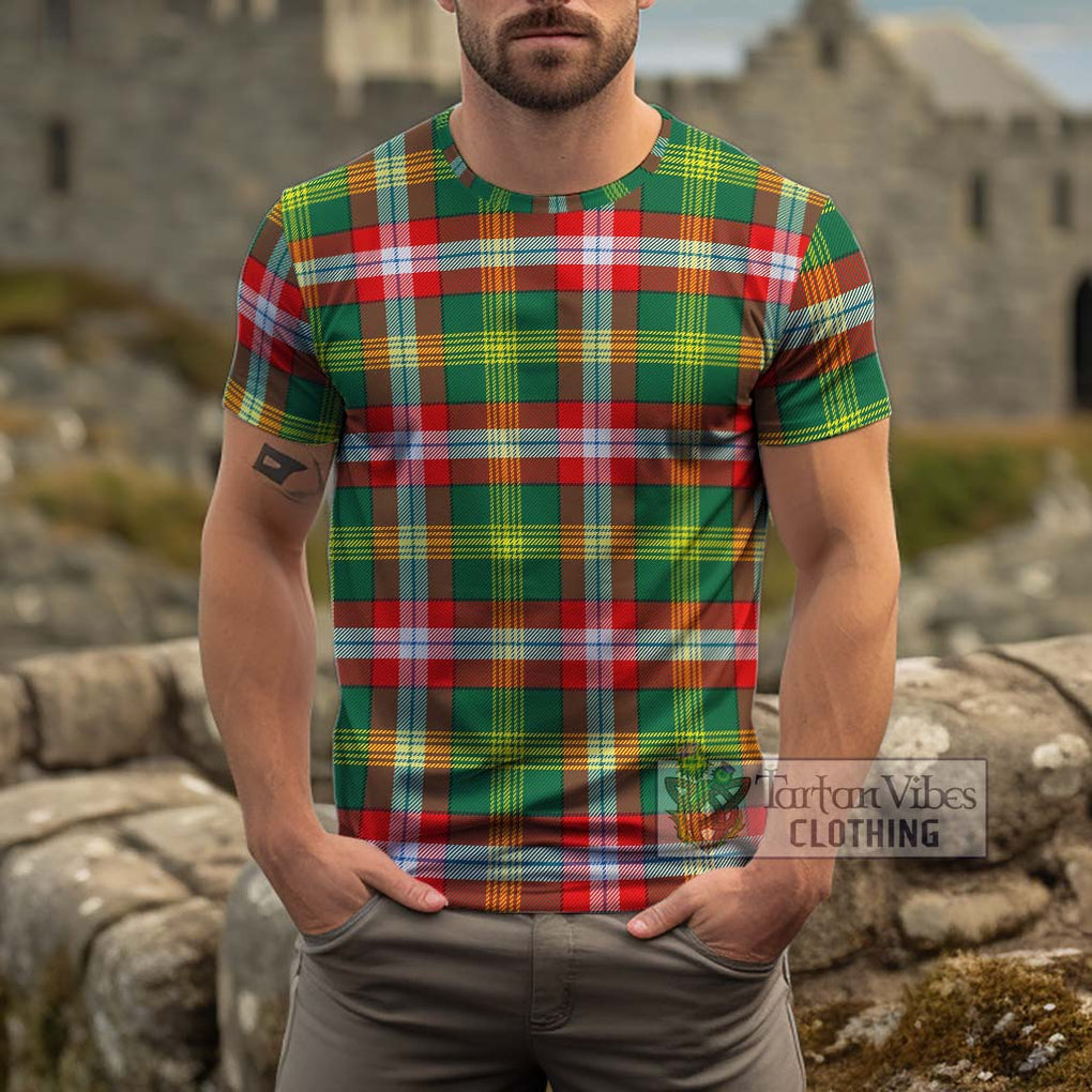 Northwest Territories Canada Tartan Cotton T-Shirt Men's Shirt - Tartanvibesclothing Shop