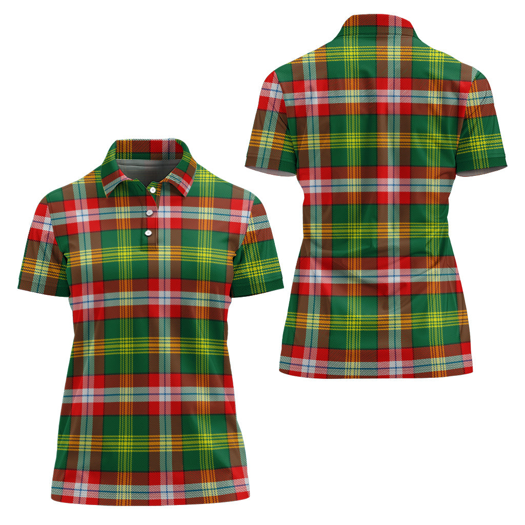 Northwest Territories Canada Tartan Polo Shirt For Women Women - Tartan Vibes Clothing