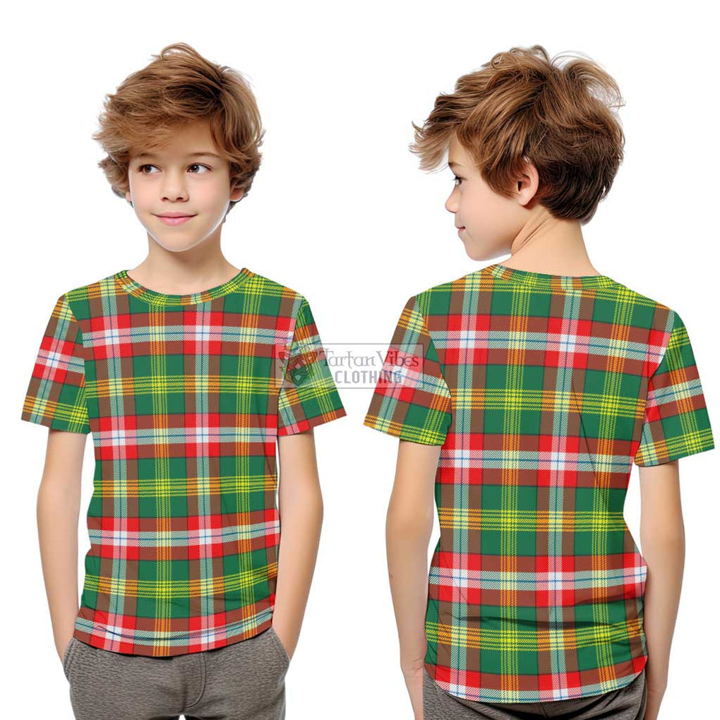 Northwest Territories Canada Tartan Kid T-Shirt Youth XL Size14 - Tartanvibesclothing Shop