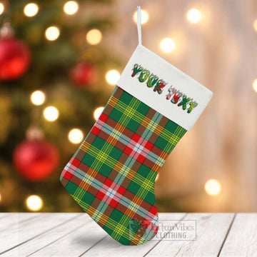 Northwest Territories Canada Tartan Christmas Stocking with Personalized Text