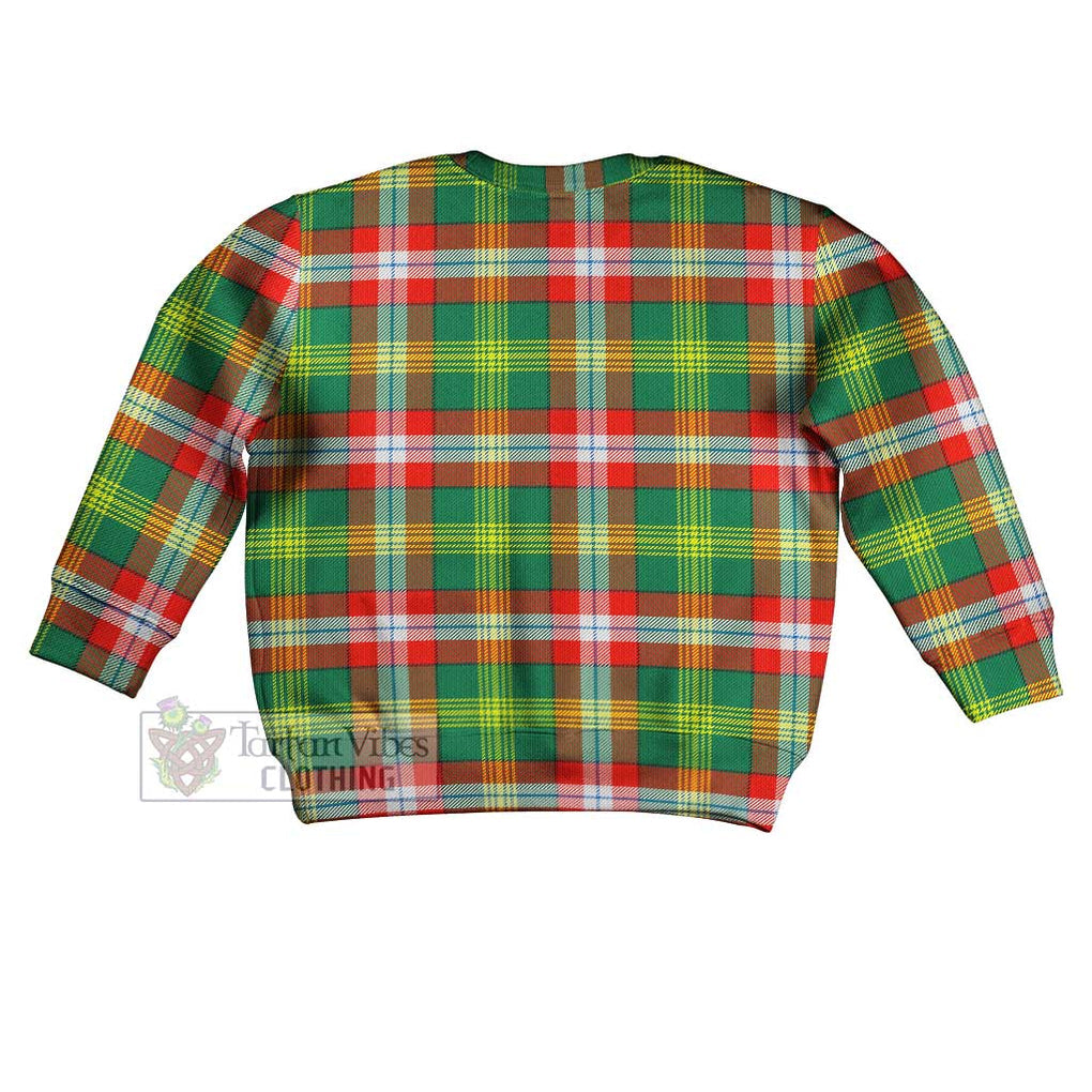 Tartan Vibes Clothing Northwest Territories Canada Tartan Kid Ugly Sweater