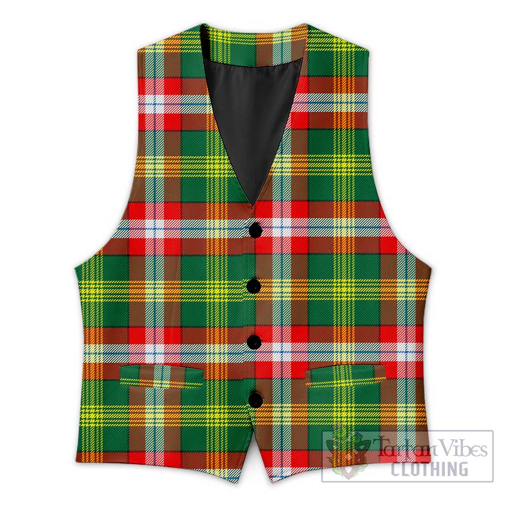 Tartan Vibes Clothing Northwest Territories Canada Tartan Men's Sleeveless Suit Vest