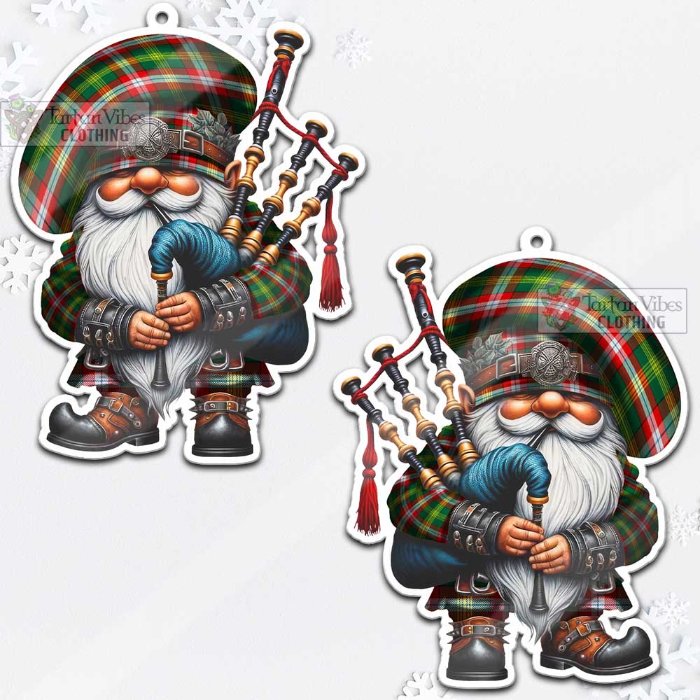 Tartan Vibes Clothing Northwest Territories Canada Tartan Badpiper Gnome Christmas Ornament