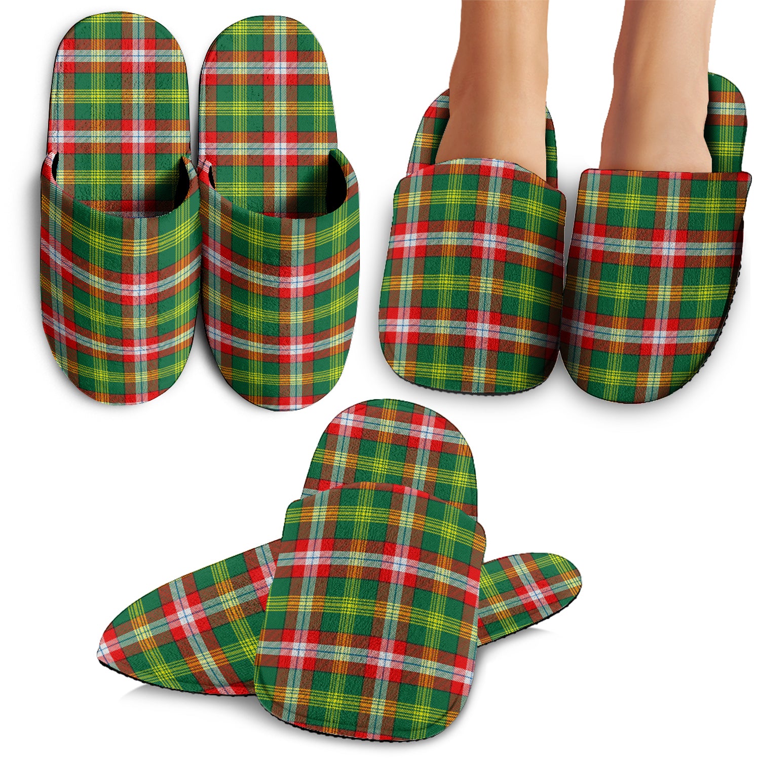 Northwest Territories Canada Tartan Home Slippers - Tartanvibesclothing Shop