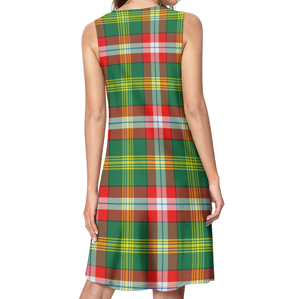 Northwest Territories Canada Tartan Womens Casual Dresses - Tartanvibesclothing