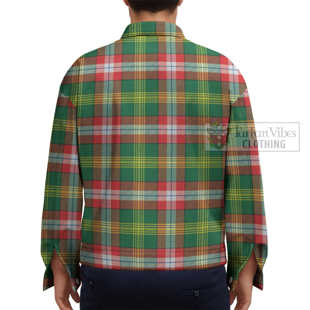 Northwest Territories Canada Tartan Unisex Lapel Cotton Jacket - Tartan Vibes Clothing